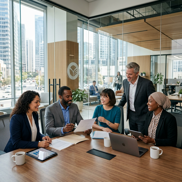 InsurCo global team collaborating